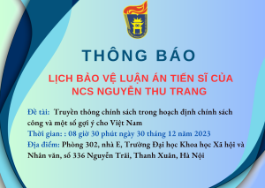 bet365 football
 tổ chức bảo vệ luận án tiến sĩ cho nghiên cứu sinh Nguyễn Thu Trang