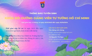bet365 football
 tuyển sinh Khoá bồi dưỡng giảng viên Tư tưởng Hồ Chí Minh